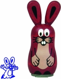 Leseno štampiljko Zajec Krtek in prijatelji