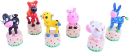 Lesene pritiskalne živalice Bigjigs Toys