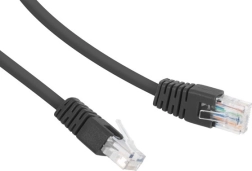 Omrežni patch kabel cat 6 UTP 5 m črn