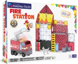 Magna-tiles magnetna gradbena igrača gasilski dom (50 delov)