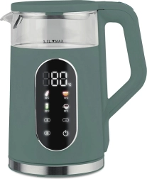 Grelnik vode z nastavitvijo temperature 1,7 l 2200 W zelen