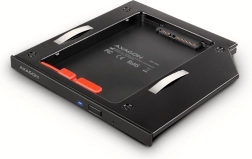 Okvir za SSD/HDD za prenosnik AXAGON 9,5 mm LED aluminij