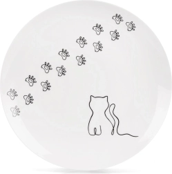 Porcelanast desertni krožnik Kotek 20,5 cm