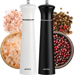 Set ročnih mlinčkov za sol in poper RUHHY, keramični mehanizem, 22 cm