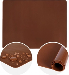 Silikonska delovna podloga za testo 60 × 50 cm oranžna