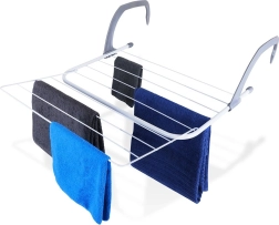 Raztegljivo sušilo za radiator, belo 55 × 50,5 cm