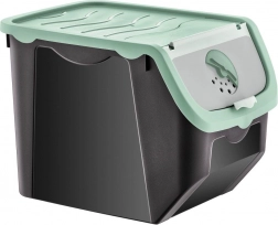 Škatla za shranjevanje zelenjave in sadja z pokrovom 12 l, mentol