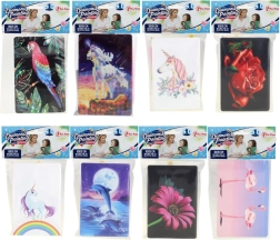 Diamantno slikanje – ustvarjalni komplet z dodatki, mešanica motivov