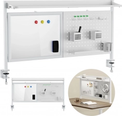 namizna pregrada z magnetno tablo in perforiranim panelom er-301