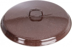 Emajliran pokrov rjav 32 cm