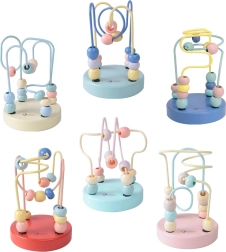 Klasična svetovna lesena igrača pleteninast labirint za otroke