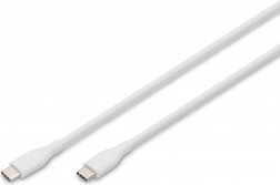 Silikonski USB-C na USB-C kabel, USB 2.0 60 W, 1 m bel