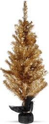 Zlato namizno božično drevo 90 cm