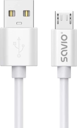 Savio USB-A na micro USB kabel 3 m, hitro polnjenje 2 A