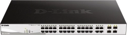 Stikalo DGS-1210-28MP z 24 GE PoE+ in 4 SFP vrati