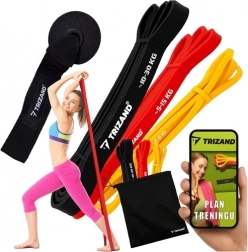 Komplet vadbenih elastik Trizand 3 kosi