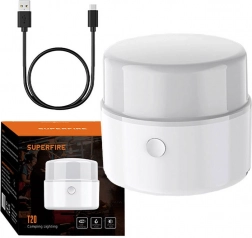 Kamp svetilka SUPERFIRE T20, 180 lm, USB polnjenje