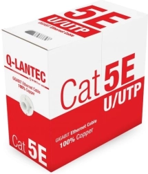 Q-LANTEC podatkovni kabel U/UTP kat. 5e, PVC, 100 % baker, 305 m