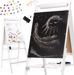 Velika obojestranska magnetna tabla s kredo