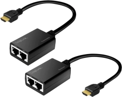 HDMI razširitveni pretvornik 30 m, Full HD 1080p/60 Hz, 0,3 m