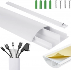 Maskirna letvica za kable, bela aluminijasta