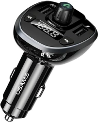 Prostoročna oprema s FM oddajnikom USAMS C21 Bluetooth, MP3, 2× USB 3,4 A