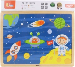 lesene puzzle vesolje 24 kosov VIGA