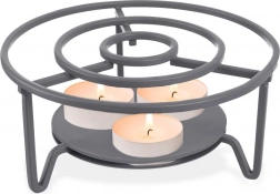 Kovinski grelec za čajnik, siv, 16,5 cm