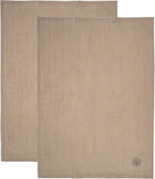 Bombažne kuhinjske krpe rjave 70 × 50 cm, 2 kosa