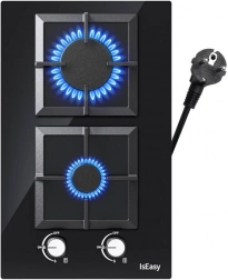 IsEasy dvopodročno stekleno plinsko kuhališče