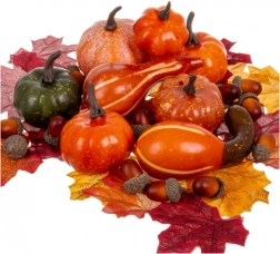 Jesenska dekorativna set RUHHY, 50 kos