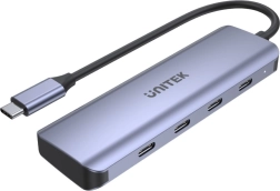 USB-C Razdelilnik 4v1 Unitek Space Grey