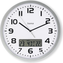 Stenske DCF ure Moorea 30 cm srebrne