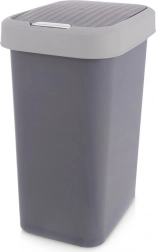 Plastični koš za smeti 25 l siv