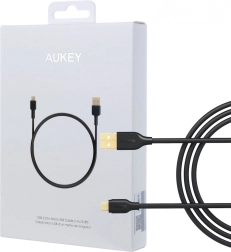 hitronapajalni micro USB kabel AUKEY 1 m, USB‑A, 480 Mb/s