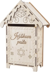 Wooden mailbox for Baby Jesus