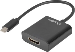 Adapter USB‑C na HDMI, 15 cm, črn
