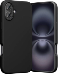 Silikonski ovitek Vention za iPhone 16 Plus z MagSafe, črn