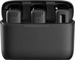 Brezžični naglavni mikrofoni APEXEL APL-MIC008 s polnilnim etuijem (USB‑C), 2 kosa