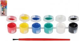 Akrilne barve s čopičem za keramiko, steklo in kamne