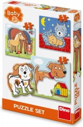 Dino Puzzle živalice za otroke od 2 let