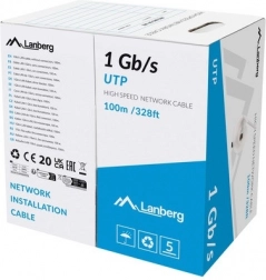 Omrežni kabel LAN 100 m siv