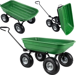 Vrtni transportni voziček z nagibno odstranljivo korito 120 kg