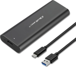 Zunanje aluminijasto ohišje za M.2 SATA SSD (NGFF) z USB‑C, Qoltec