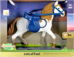 Konjiček z dodatki – plastična figurica s sedlom in uzdo