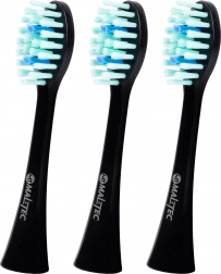 Nadomestne glave za sonično zobno ščetko TOOTHIE X1, črne, 3 kosi