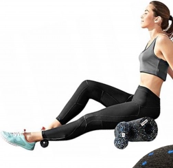 Komplet masažnih pripomočkov iz EPP – valj, žogica in duoball za miofascialno sproščanje