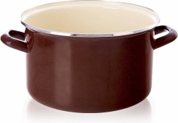 Emailloni lonec brown 26 cm, 6,5 l