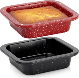 Set granitnih kvadratnih pekačev 12 × 12 cm, 2 kosa