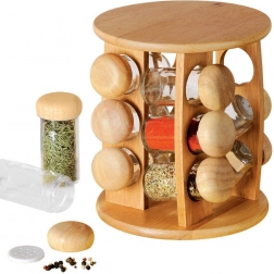 Lesen vrtljiv stojalo za začimbe z 12 kozarčki, 13-delni komplet